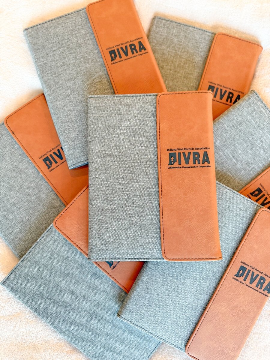 Custom Laser Engraved Leatherette Portfolio – Corporate Gifts, Executive Notepad, Conference Giveaway – Keepsake Journey - Handmade for occasion – material – style - Personalized Gift Idea - Custom Engraving -