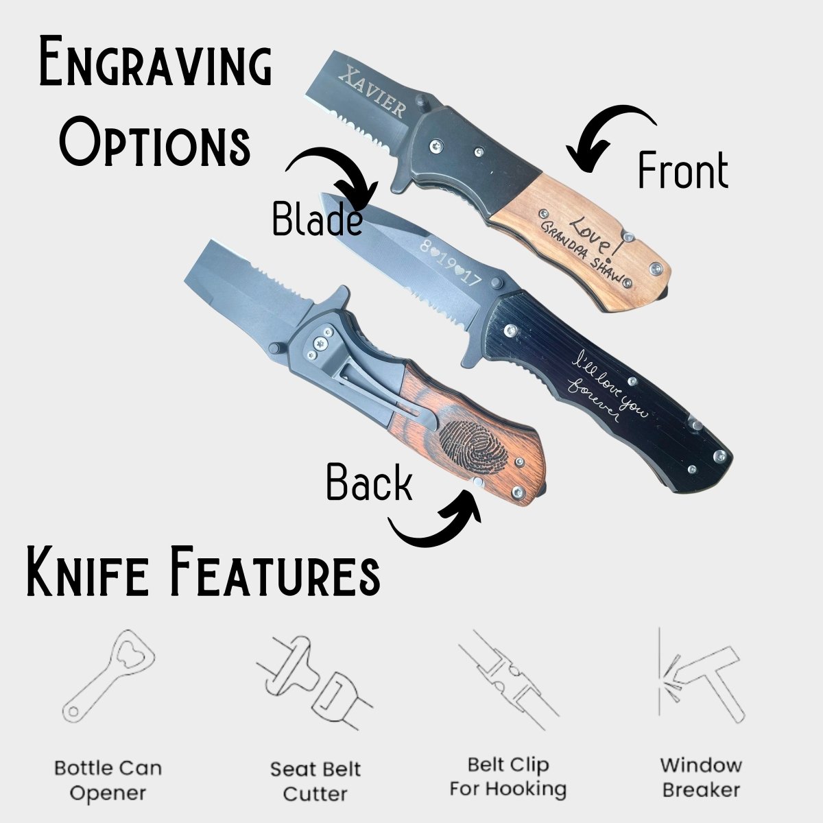 Engraved Handwriting Pocket Knife – Personalized Memorial Gift for Men – Keepsake Journey - Handmade Memorial Keepsake for occasion – material – style - Personalized Gift Idea - Custom Engraving -