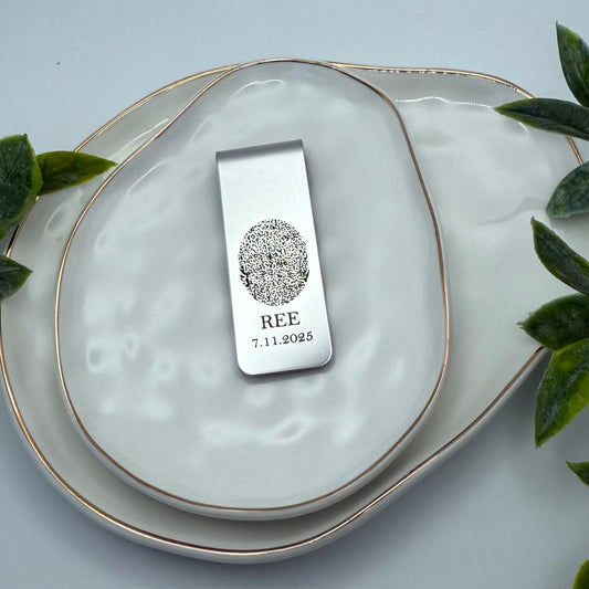 Money clip – Keepsake Journey - Handmade Memorial Keepsake for occasion – material – style - Personalized Gift Idea - Custom Engraving -