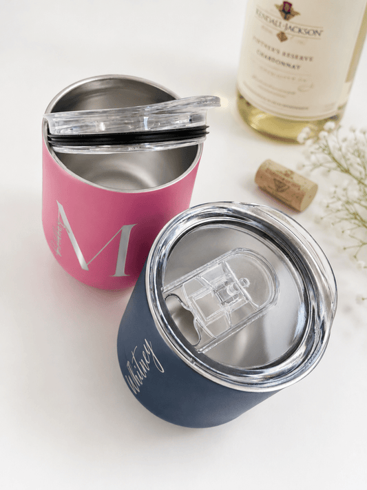 Personalized 12oz Wine Tumbler – Keepsake Journey - Handmade for occasion – material – style - Personalized Gift Idea - Custom Engraving -