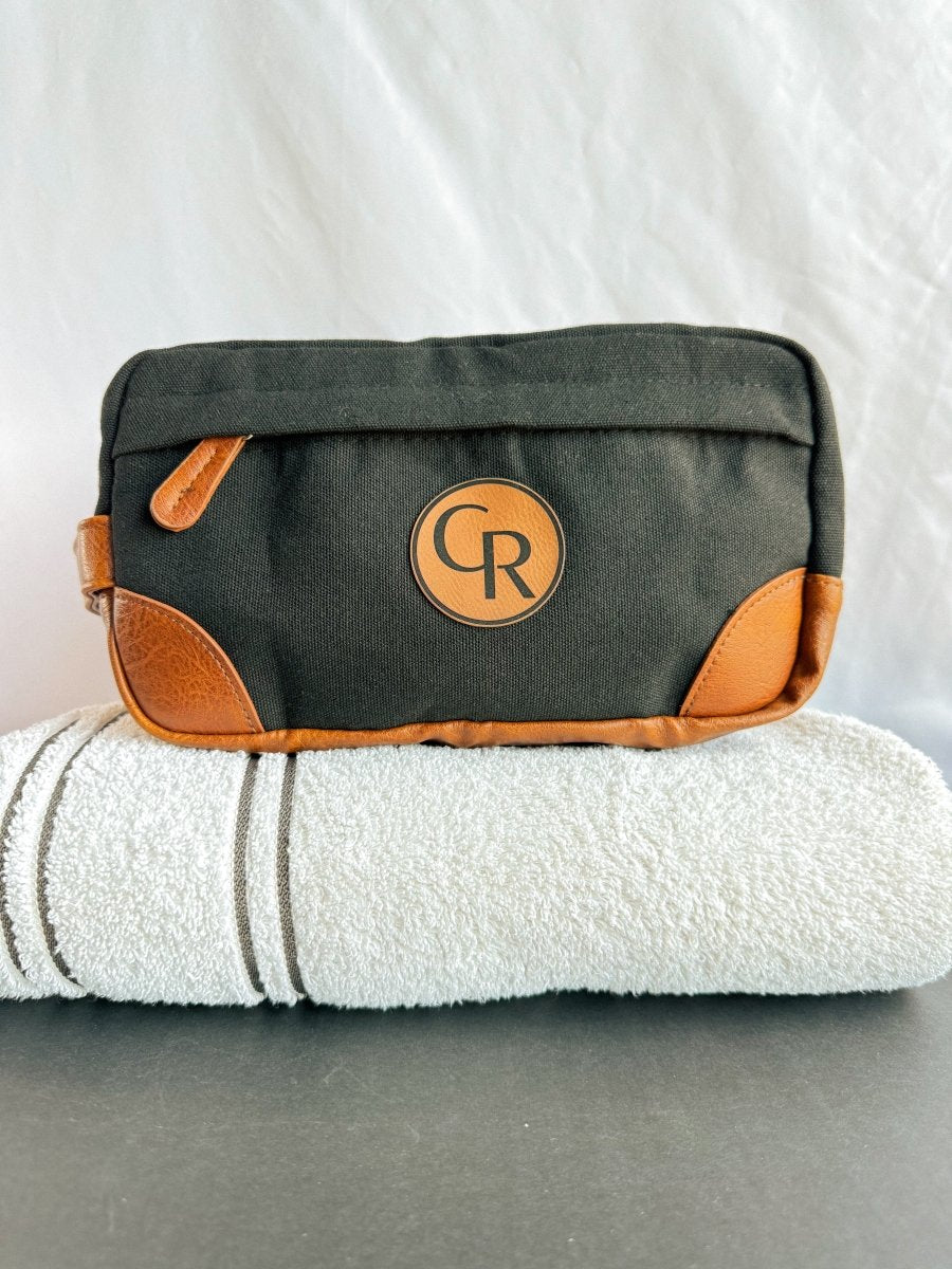 Personalized Men’s Toiletry Bag | Engraved Dopp Kit & Groomsmen Gift for Him – Keepsake Journey - Handmade for occasion – material – style - Personalized Gift Idea - Custom Engraving -