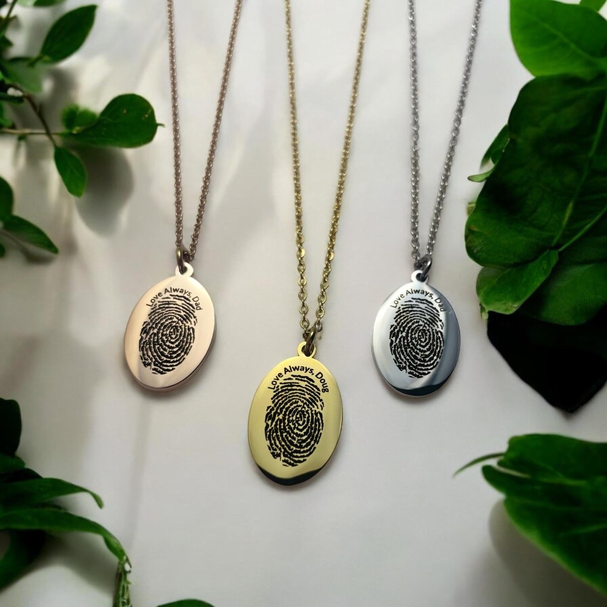 Thumbprint Memorial Necklace Thumbprint Necklace Memorial Gift Necklace Personalize Thumbprint Jewelry Fingerprint Necklace Custom Memorial – Keepsake Journey - Handmade for occasion – material – style - Personalized Gift Idea - Custom Engraving -