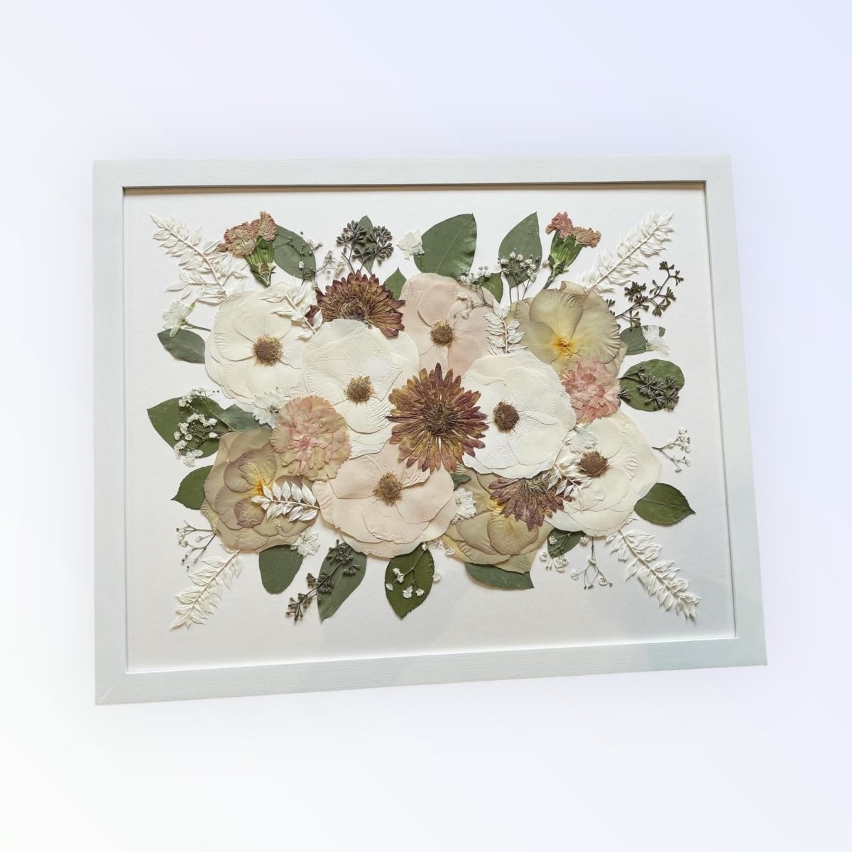 16x20 Pressed Flower Frame | Large – Keepsake Journey - Handmade for occasion – material – style - Personalized Gift Idea - Custom Engraving - 