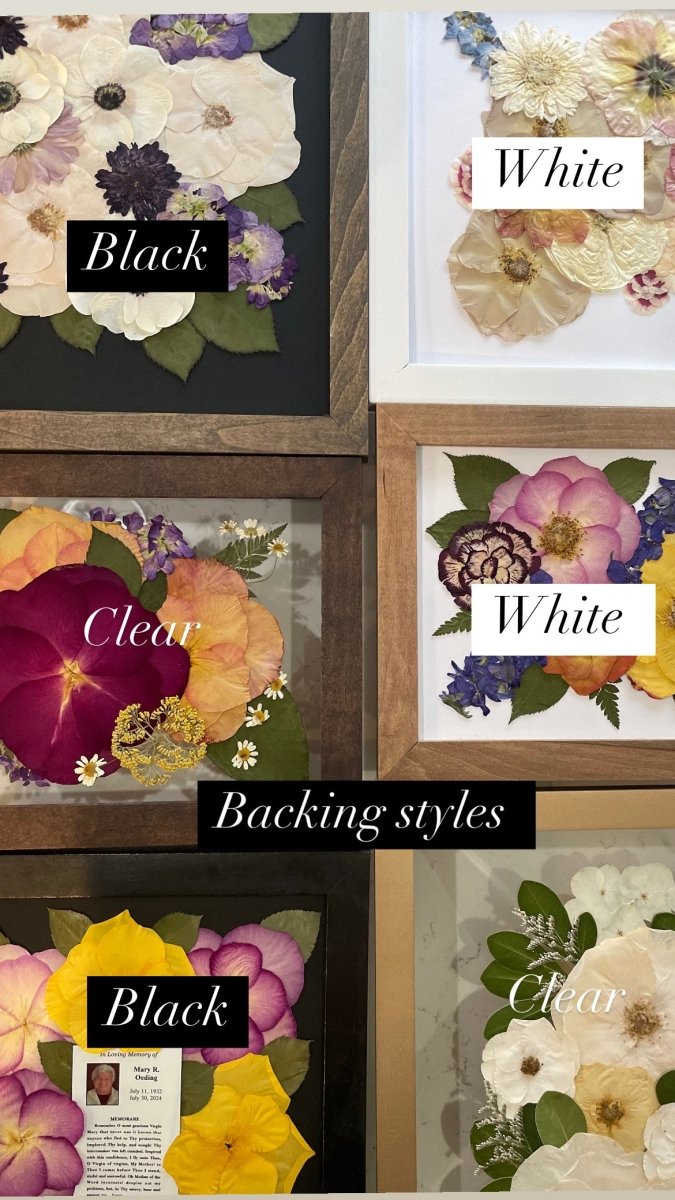 18x24 Pressed Flower Frame | Extra Large – Keepsake Journey - Handmade for occasion – material – style - Personalized Gift Idea - Custom Engraving - 