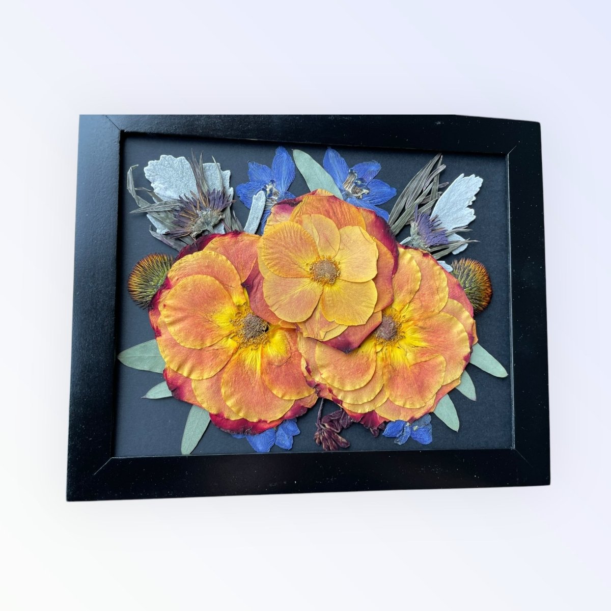 8x10 Pressed Flower Frame | Small – Keepsake Journey - Handmade for occasion – material – style - Personalized Gift Idea - Custom Engraving - 
