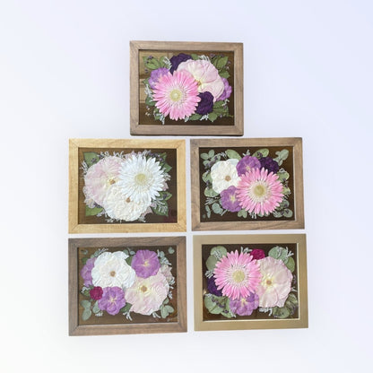 8x10 Pressed Flower Frame | Small – Keepsake Journey - Handmade for occasion – material – style - Personalized Gift Idea - Custom Engraving - 