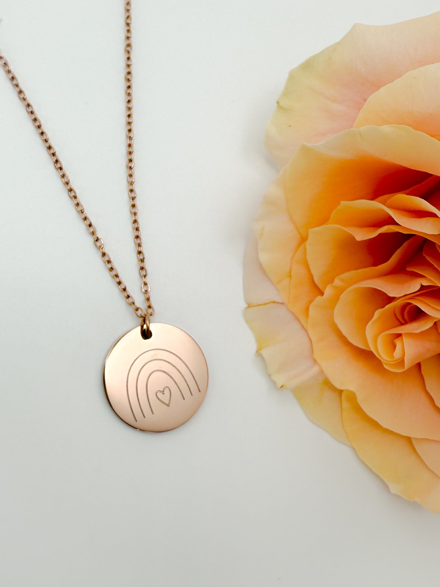 Circle Rainbow Necklace – Miscarriage, Infant Loss & Stillbirth Memorial Jewelry