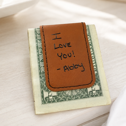 Handwriting Money Clip