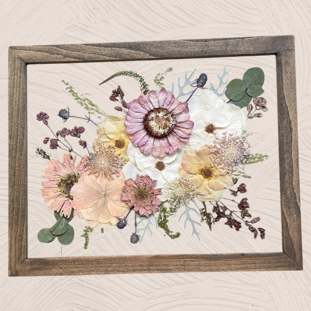 11x14 Pressed Flower Frame | Medium