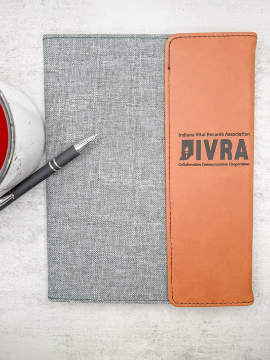 Custom Laser Engraved Leatherette Portfolio – Corporate Gifts, Executive Notepad, Conference Giveaway – Keepsake Journey - Handmade for occasion – material – style - Personalized Gift Idea - Custom Engraving - 