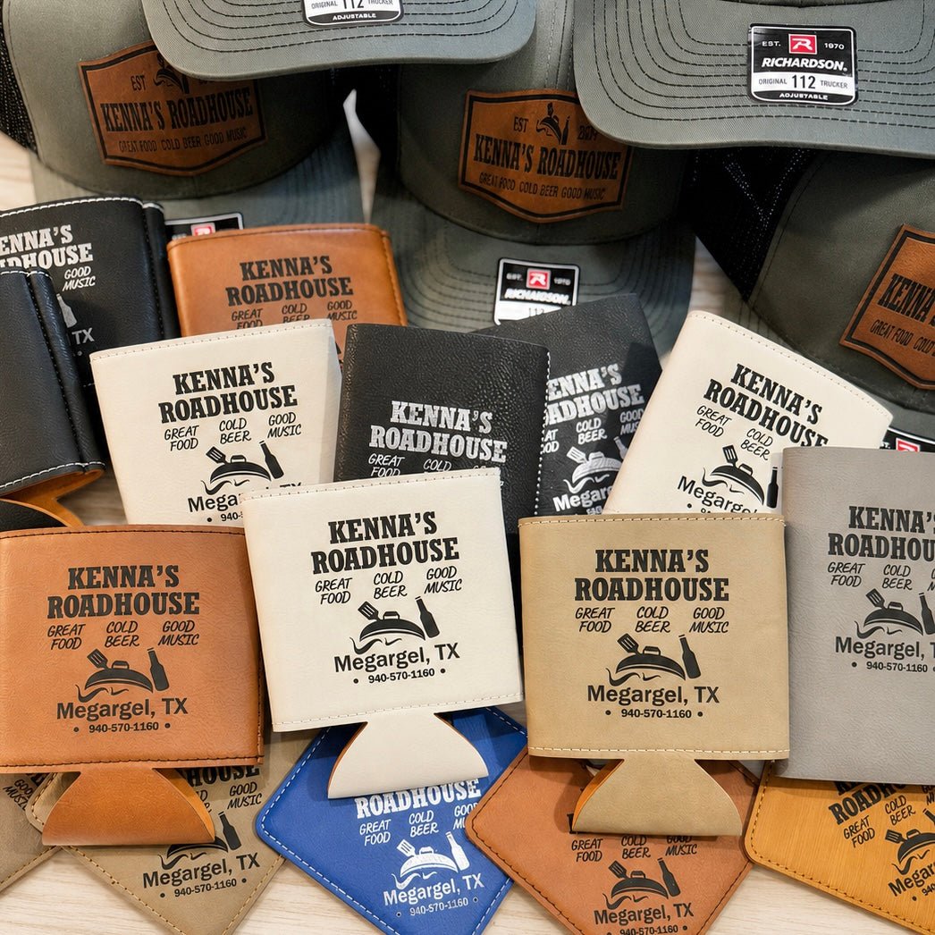 Custom Logo Can Cooler | Personalized Business Coozies | Corporate Event Gift | Employee Appreciation Giveaway – Keepsake Journey - Handmade for occasion – material – style - Personalized Gift Idea - Custom Engraving - 