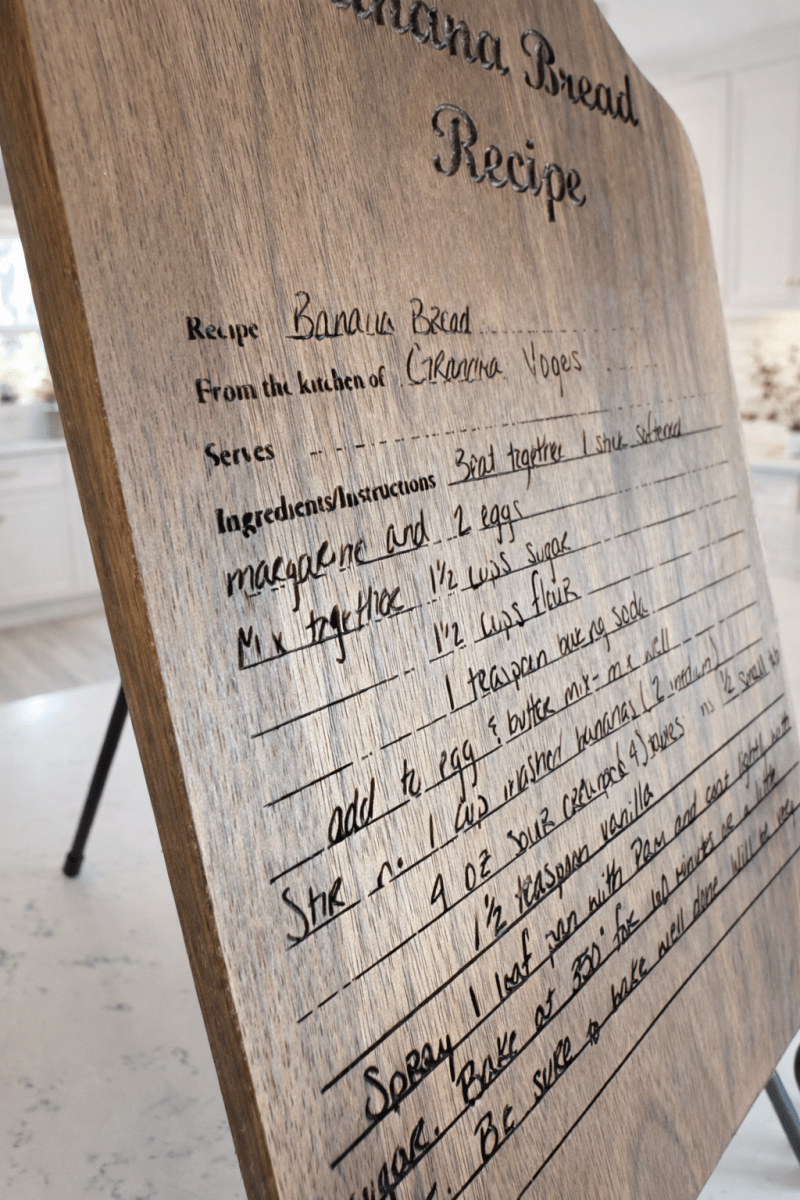 Handwritten Recipe Cutting Board | Custom Engraved Family Keepsake – Keepsake Journey - Handmade Memorial Keepsake for occasion – material – style - Personalized Gift Idea - Custom Engraving - 