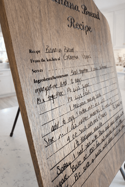 Handwritten Recipe Cutting Board | Custom Engraved Family Keepsake – Keepsake Journey - Handmade Memorial Keepsake for occasion – material – style - Personalized Gift Idea - Custom Engraving - 