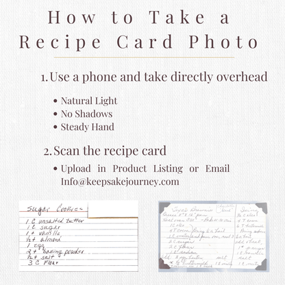 Handwritten Recipe Cutting Board | Custom Engraved Family Keepsake – Keepsake Journey - Handmade Memorial Keepsake for occasion – material – style - Personalized Gift Idea - Custom Engraving - 