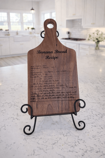 Handwritten Recipe Cutting Board | Custom Engraved Family Keepsake – Keepsake Journey - Handmade Memorial Keepsake for occasion – material – style - Personalized Gift Idea - Custom Engraving - 