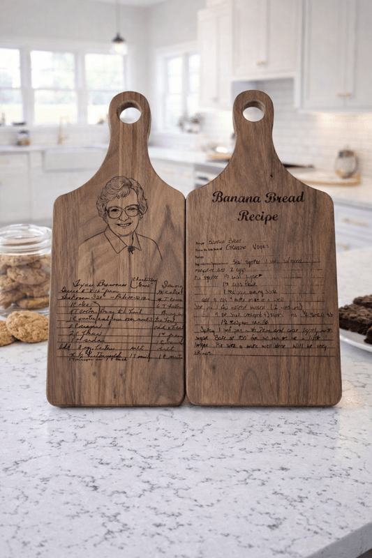 Handwritten Recipe Cutting Board | Custom Engraved Family Keepsake – Keepsake Journey - Handmade Memorial Keepsake for occasion – material – style - Personalized Gift Idea - Custom Engraving - 