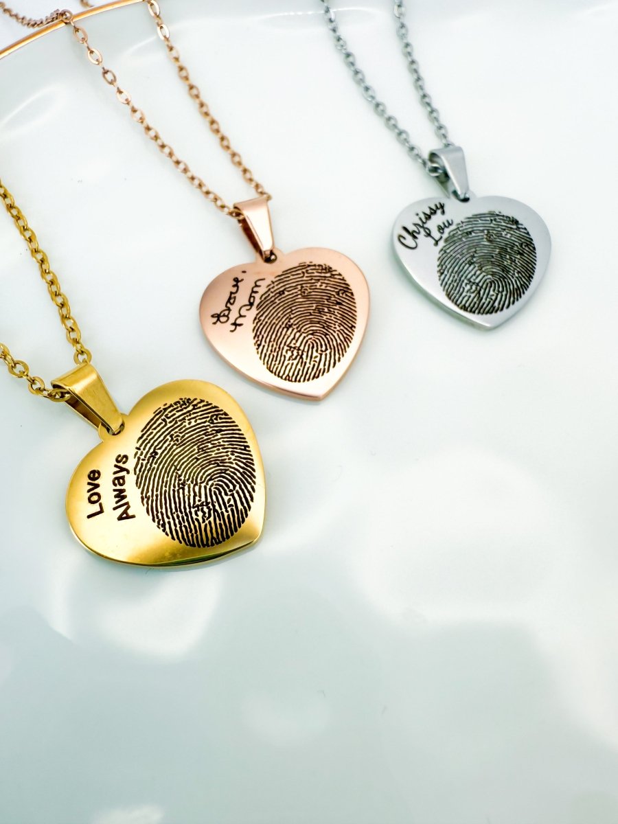 Heart Shape Memorial Necklaces | Bereavement Jewelry – Keepsake Journey - Handmade for occasion – material – style - Personalized Gift Idea - Custom Engraving - 