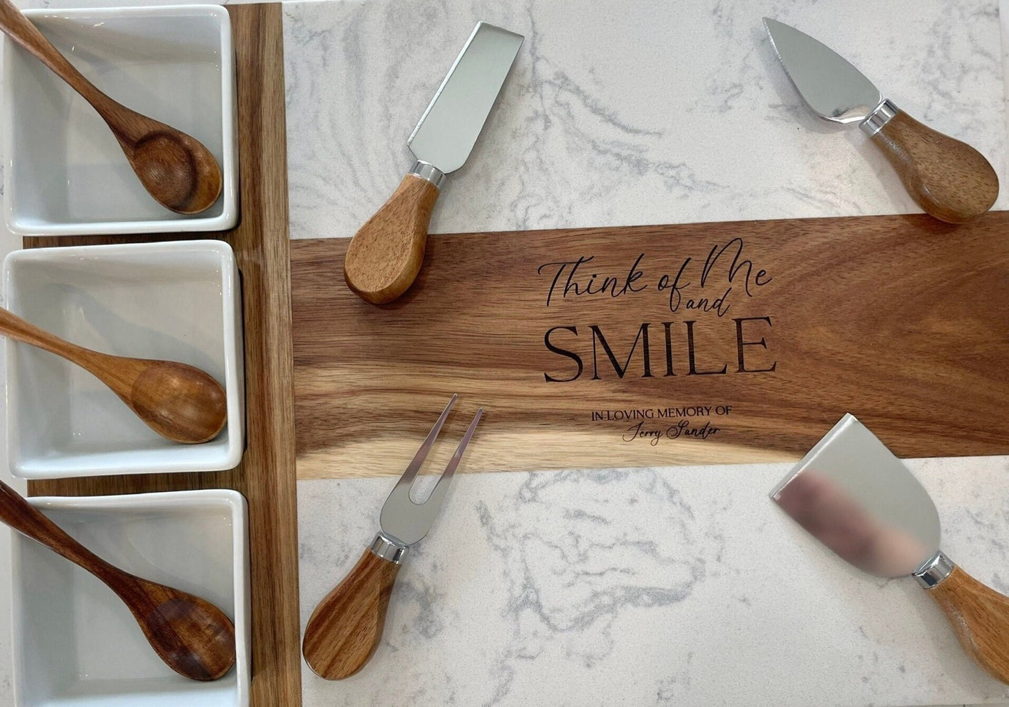 Personalized 11-Piece Charcuterie Board Set – Custom Wedding Gift for Couples