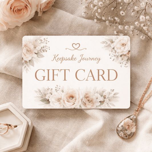 Keepsake Journey Gift Card – Keepsake Journey - Handmade for occasion – material – style - Personalized Gift Idea - Custom Engraving - 