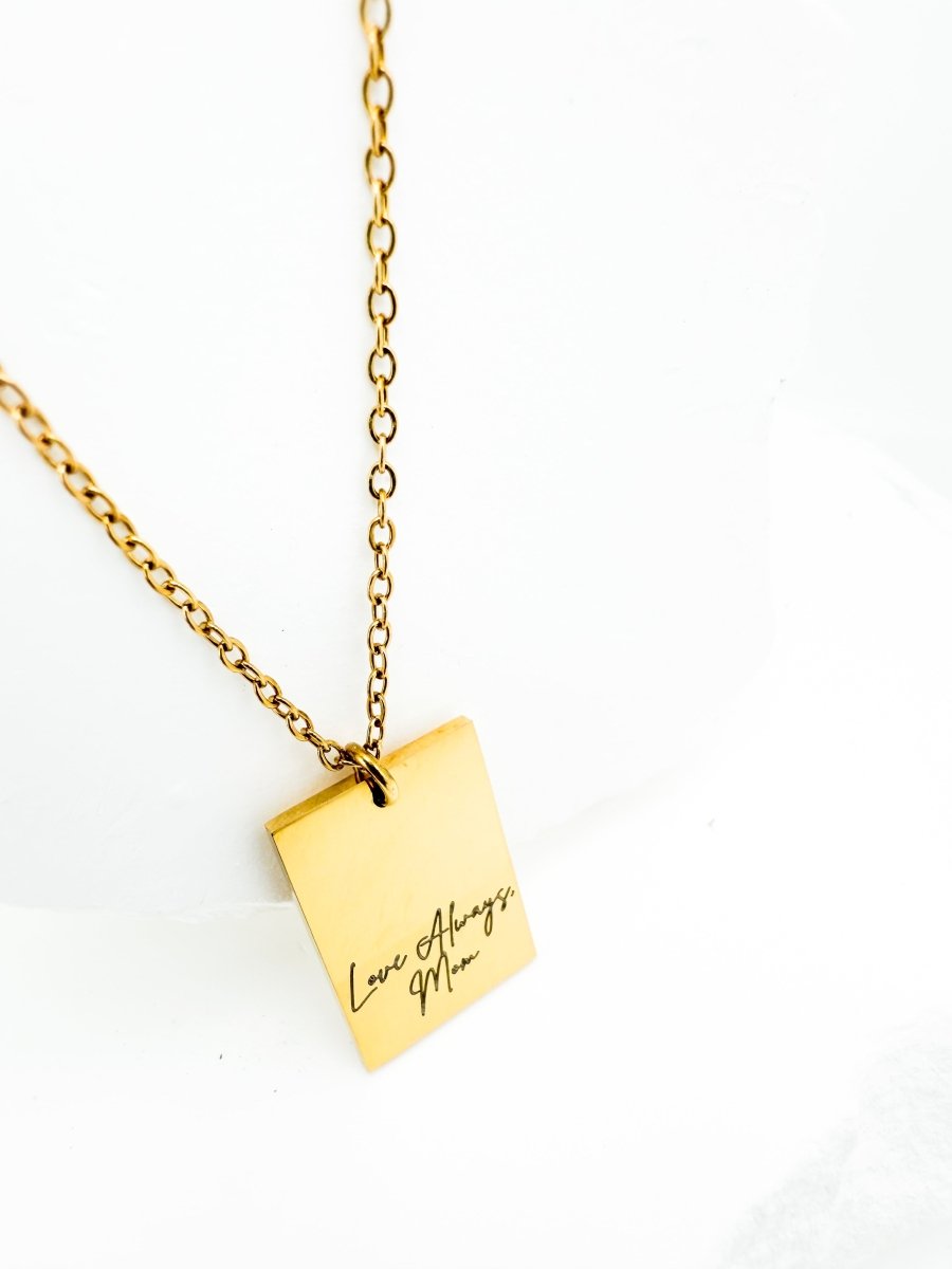 Memorial Necklace | Love Always Mom | Sympathy Gift for Loss | Remembrance Jewelry – Keepsake Journey - Handmade Memorial Keepsake for occasion – material – style - Personalized Gift Idea - Custom Engraving - 