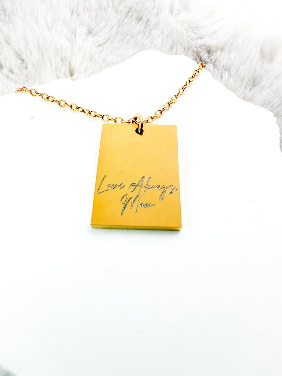 Memorial Necklace | Love Always Mom | Sympathy Gift for Loss | Remembrance Jewelry – Keepsake Journey - Handmade Memorial Keepsake for occasion – material – style - Personalized Gift Idea - Custom Engraving - 