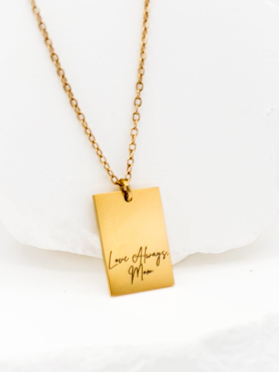 Memorial Necklace | Love Always Mom | Sympathy Gift for Loss | Remembrance Jewelry – Keepsake Journey - Handmade Memorial Keepsake for occasion – material – style - Personalized Gift Idea - Custom Engraving - 