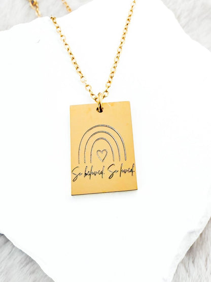 Necklace for Miscarriage | Rainbow Baby Necklace | Loss of Baby Sympathy Gift – Keepsake Journey - Handmade Memorial Keepsake for occasion – material – style - Personalized Gift Idea - Custom Engraving - 