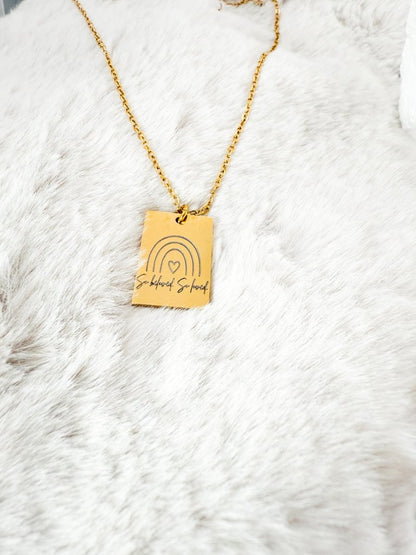 Necklace for Miscarriage | Rainbow Baby Necklace | Loss of Baby Sympathy Gift – Keepsake Journey - Handmade Memorial Keepsake for occasion – material – style - Personalized Gift Idea - Custom Engraving - 