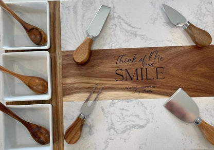 Personalized 11 - Piece Charcuterie Board Set – Custom Wedding Gift for Couples – Keepsake Journey - Handmade for occasion – material – style - Personalized Gift Idea - Custom Engraving - 