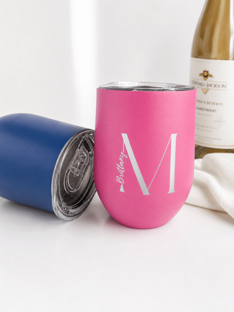 Personalized 12oz Wine Tumbler – Keepsake Journey - Handmade for occasion – material – style - Personalized Gift Idea - Custom Engraving -