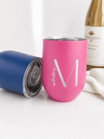 Personalized 12oz Wine Tumbler – Keepsake Journey - Handmade for occasion – material – style - Personalized Gift Idea - Custom Engraving -