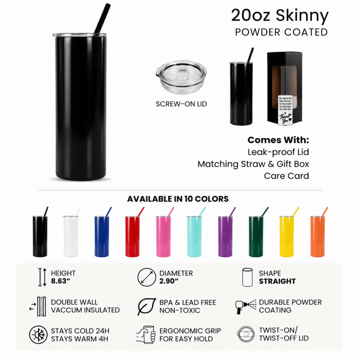 Personalized 20oz Skinny Tumbler – Keepsake Journey - Handmade for occasion – material – style - Personalized Gift Idea - Custom Engraving -