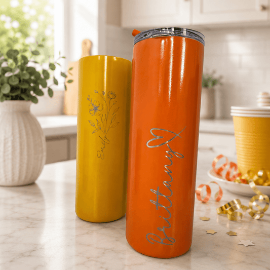 Personalized 20oz Skinny Tumbler – Keepsake Journey - Handmade for occasion – material – style - Personalized Gift Idea - Custom Engraving -