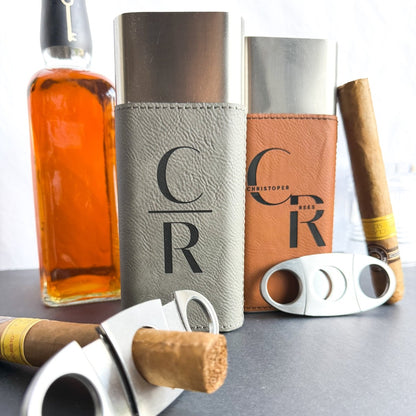 Personalized Cigar Holder | Engraved Groomsmen Gift & Cigar Lover Gift – Keepsake Journey - Handmade for occasion – material – style - Personalized Gift Idea - Custom Engraving - 