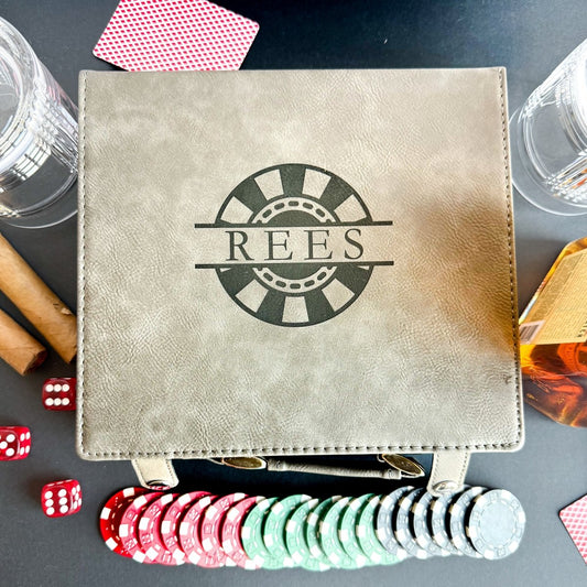 Personalized Groomsman Poker Set – 100 - Piece Custom Gift