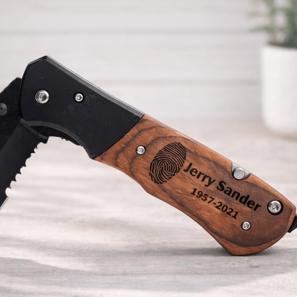 Personalized Handwriting Engraved Pocket Knife – Memorial Quote Keepsake – Keepsake Journey - Handmade Memorial Keepsake for occasion – material – style - Personalized Gift Idea - Custom Engraving - 