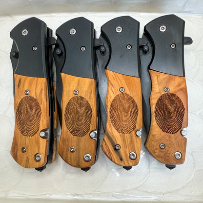 Personalized Handwriting Engraved Pocket Knife – Memorial Quote Keepsake – Keepsake Journey - Handmade Memorial Keepsake for occasion – material – style - Personalized Gift Idea - Custom Engraving - 