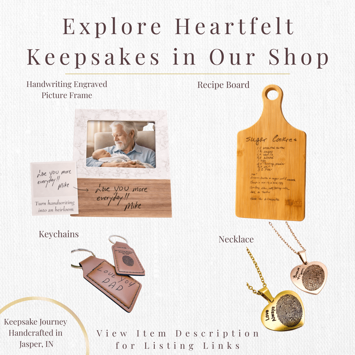 Personalized Leatherette Memorial Keychain – Handwriting or Thumbprint – Keepsake Journey - Handmade Memorial Keepsake for occasion – material – style - Personalized Gift Idea - Custom Engraving - 