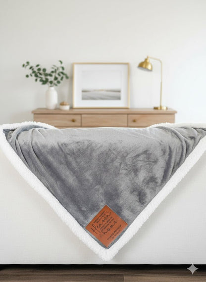 Personalized Memorial Blanket | Custom Sympathy Throw | Bereavement Gift for Loved One – Keepsake Journey - Handmade Memorial Keepsake for occasion – material – style - Personalized Gift Idea - Custom Engraving - 
