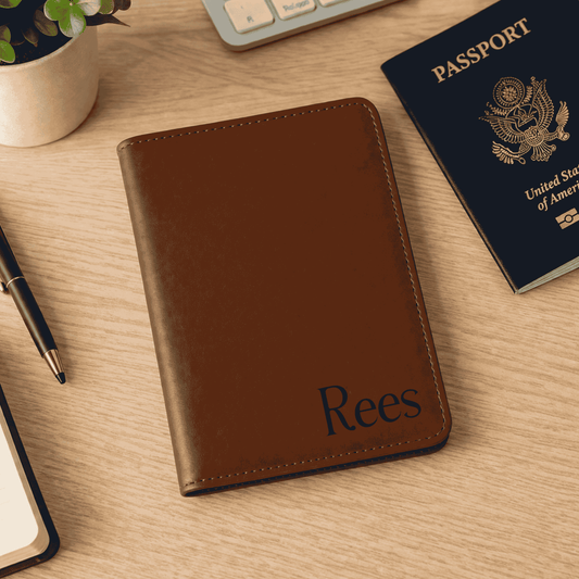 Personalized Passport Holder | Custom Travel Wallet with RFID Protection – Keepsake Journey - Handmade Wedding Gifts for occasion – material – style - Personalized Gift Idea - Custom Engraving - 