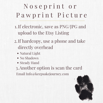 Personalized Pawprint Necklace for Dogs & Cats | Custom Pet Memorial Jewelry – Keepsake Journey - Handmade Memorial Keepsake for occasion – material – style - Personalized Gift Idea - Custom Engraving - 