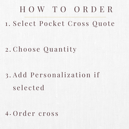 Pocket Cross for Comfort & Faith – Sympathy Gift, Memorial Keepsake, Prayer Token – Keepsake Journey - Handmade for occasion – material – style - Personalized Gift Idea - Custom Engraving - 