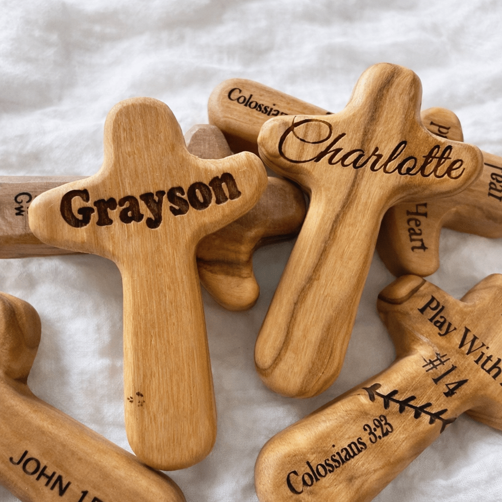 Pocket Cross for Comfort & Faith – Sympathy Gift, Memorial Keepsake, Prayer Token – Keepsake Journey - Handmade for occasion – material – style - Personalized Gift Idea - Custom Engraving - 