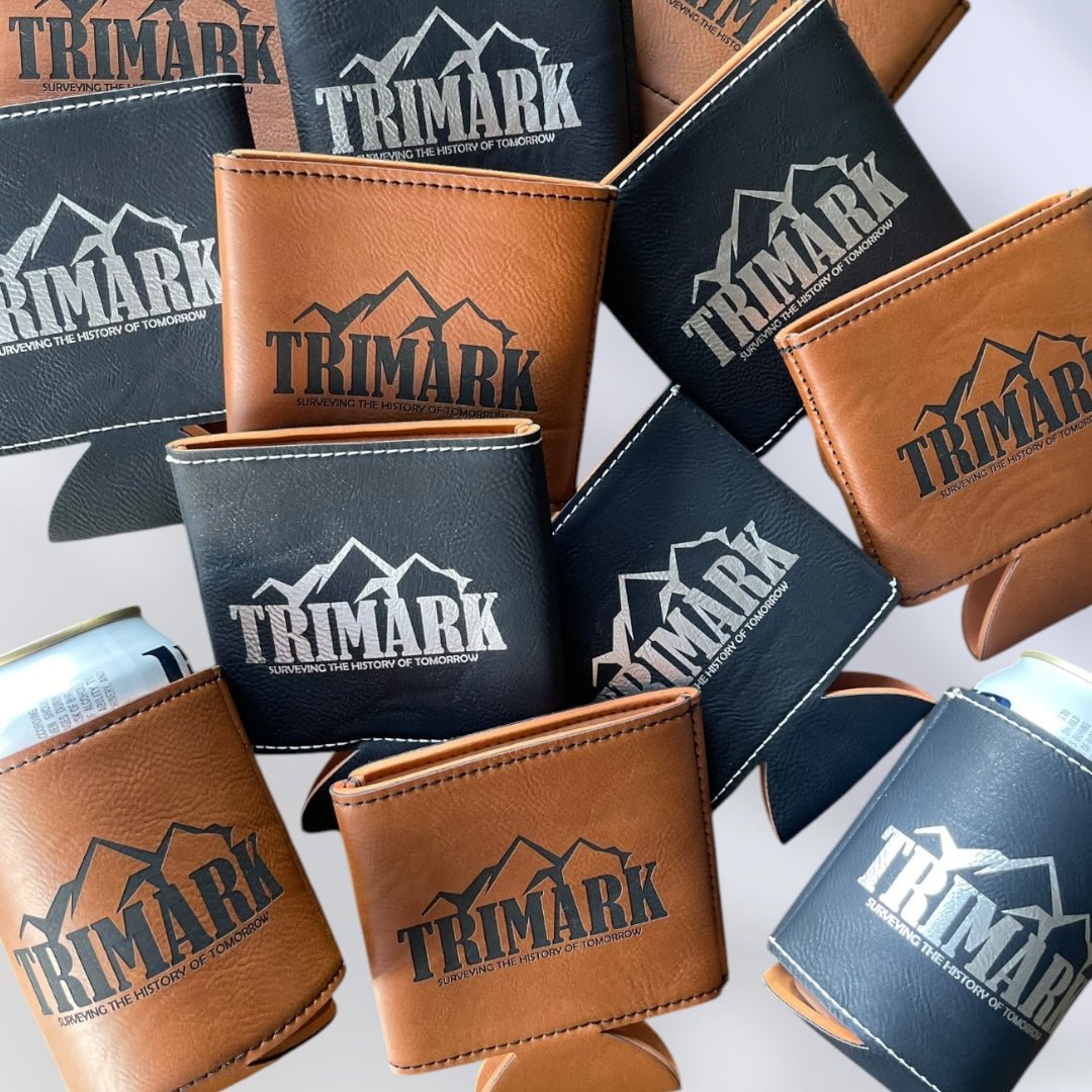 Wedding Favors - Custom Leatherette Can Coolers Drink Holder – Keepsake Journey - Handmade for occasion – material – style - Personalized Gift Idea - Custom Engraving - 